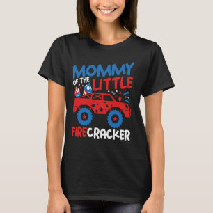 Camiseta Mamãe Americana Do Pequeno Firecracker 4º