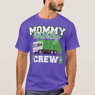 Camiseta Mamãe Aniversário da Família de Caminhões de Lixo