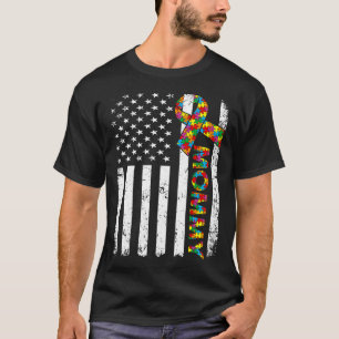 Camiseta Mamãe Autismo Afastado Correspondência Familiar de