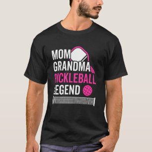 Camiseta Mamãe Avó Pickleball Jogador de Legenda Engraçado