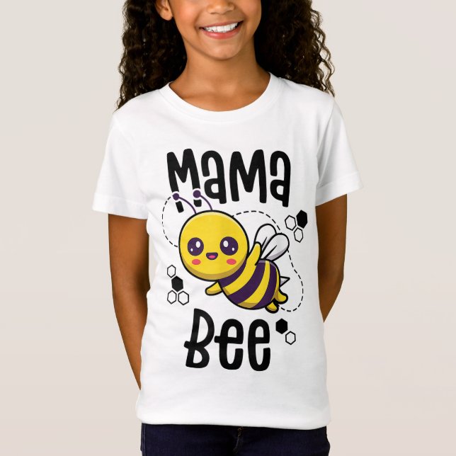 Camiseta Mamãe Bee Family Bee First Bee Bee Day Outfits (Frente)