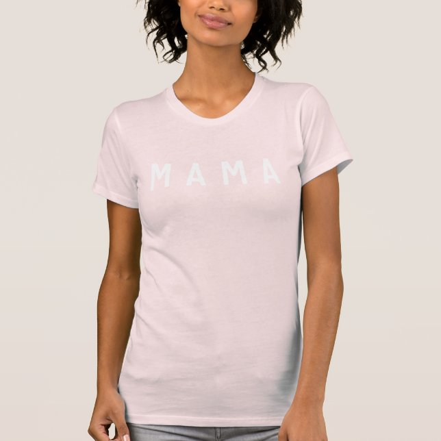 Camiseta "Mamãe" Bela Jersey Crew-Neck (Frente)