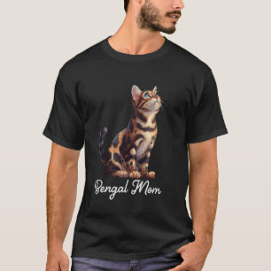 Camiseta MAMÃE BENGALA MÃE GATA BENGALA Ct MAMÃE Gata Benga