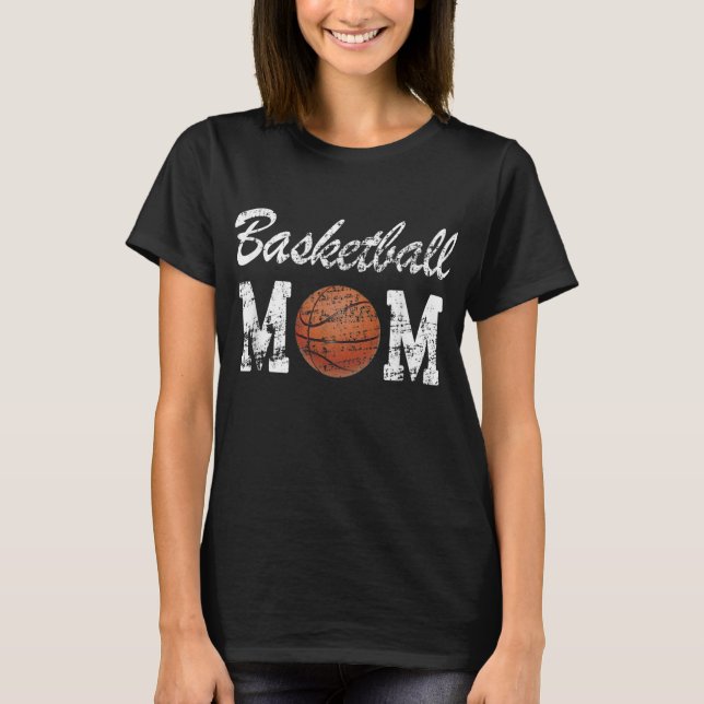 Camiseta Mamãe Bonita Novelty, no basquete, se aflita (Frente)