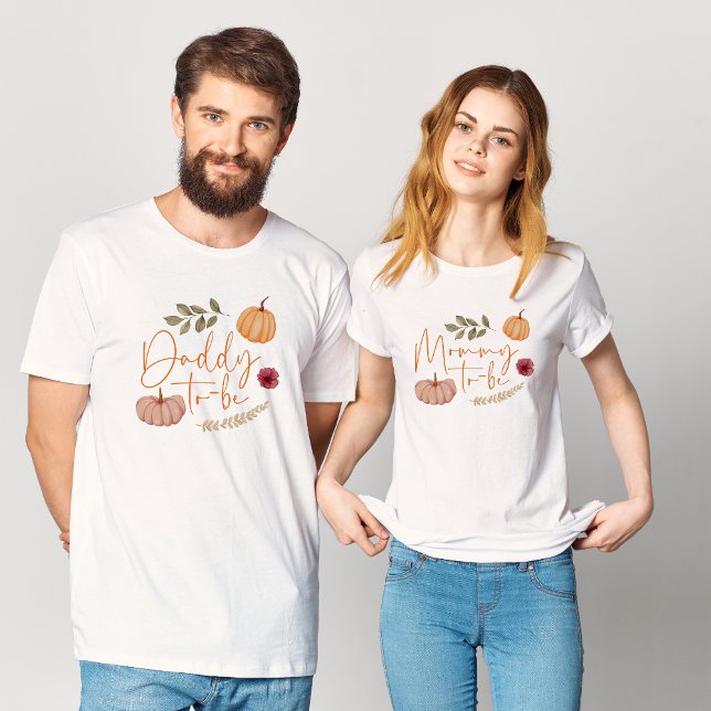 Camiseta Mamãe Botânica da Abóbora para ser Chá de fraldas (Criador carregado)