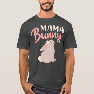 Camiseta Mamãe Bunny 2022 Epectativa Mãe Gravidez Pregnan
