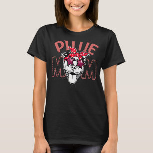 Camiseta Mamãe Cachorro Bonito Vestindo Óculos Mamãe Filhot