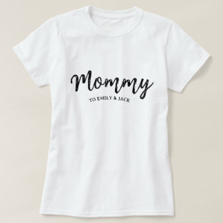 Camiseta Mamãe | Camiseta-Dia de as mães Moderna para Crian