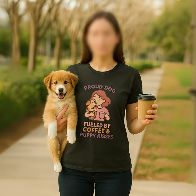 Camiseta Mamãe Canina Orgulhosa - Camisa-T De Pet Engraçada (Criador carregado)