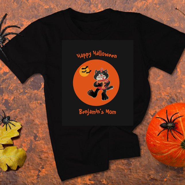 Camiseta Mamãe Chame Halloween Black Gon Bats (Criador carregado)