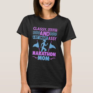 Camiseta Mamãe CLASSE SOFISTICADA E MÃE DE MARATONA Engraça