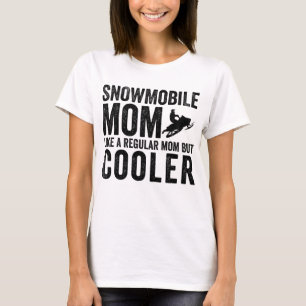 Camiseta Mamãe Com Movimentação De Neve Como Uma Mãe Normal