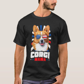 Camiseta Mamãe Corgi do 4 de Julho