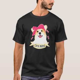 Camiseta Mamãe Corgi Fofa Para Mamãe de Corgi Galês de Pemb