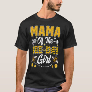 Camiseta Mamãe Da Abelha Aniversária Família Que Correspond