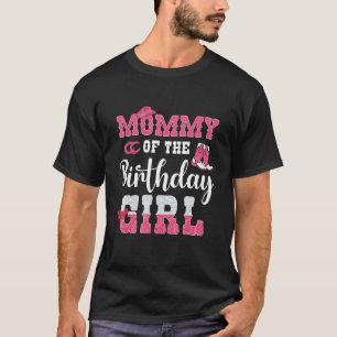 Camiseta Mamãe da Aniversariante Tema Cowgirl Western
