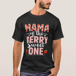Camiseta Mamãe Da Berry Sweet, Uma Mãe De Morango De Aniver