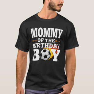Camiseta Mamãe da Família C de Futebol do Aniversário