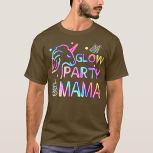 Camiseta Mamãe Da Família De Homens Da Unicórnio De Anivers