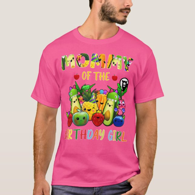 Camiseta Mamãe Da Fruta De Aniversário H (Frente)