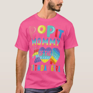 Camiseta mamãe da Garota de Aniversário
