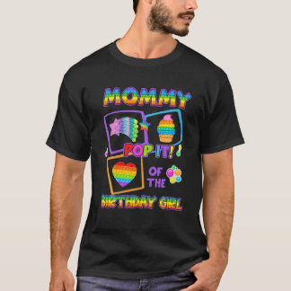 Camiseta Mamãe da garota de aniversário não me importa apen