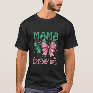 Camiseta Mamãe Da Menina De Aniversário Feiticeira Família