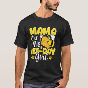 Camiseta Mamãe da Menina do Dia da Abelha Festa de Aniversá