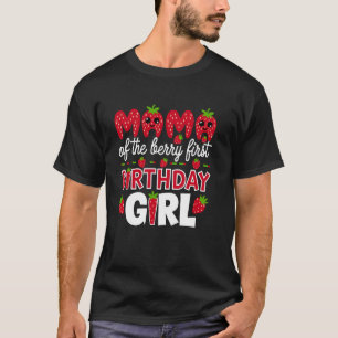 Camiseta Mamãe da Menina do Primeiro Aniversário da Berry M