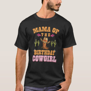 Camiseta Mamãe da Menina do Tema Cowgirl de Aniversário Oci