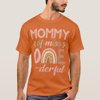 Camiseta Mamãe da Menina Onelinda primeiro aniversario Boho