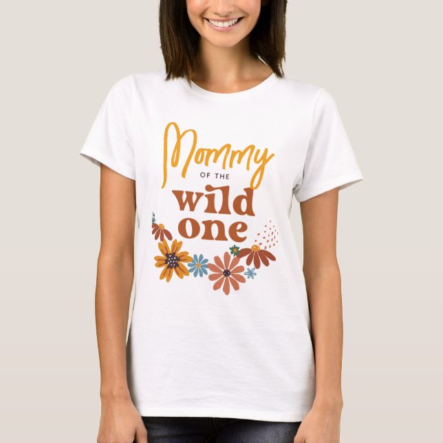 Camiseta Mamãe da Natureza | Wildflower Birthday (Frente)