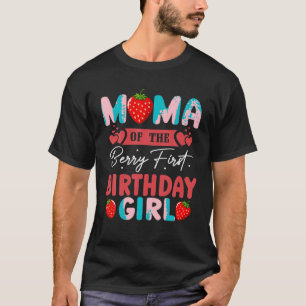 Camiseta Mamãe da Primeira Rapariga de Aniversário do Berry