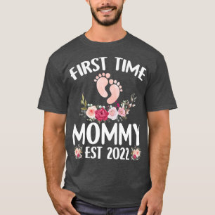 Camiseta Mamãe Da Primeira Vez Das Mulheres