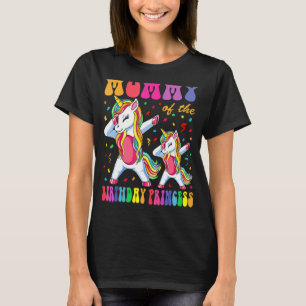 Camiseta Mamãe da Princesa de Aniversário Dabbing Unicor