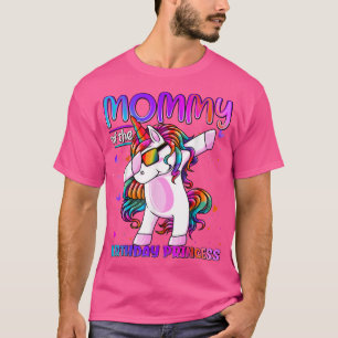 Camiseta Mamãe da Princesa de Aniversário Dabbing Unicor