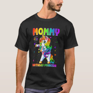 Camiseta Mamãe Da Princesa De Aniversário Que Foga Unico