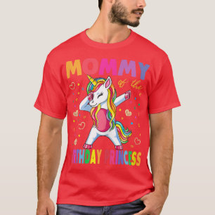 Camiseta Mamãe Da Princesa Mãe Unicórn