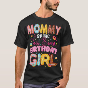 Camiseta Mamãe Das Duas Doce Menina De 2 Anos De Aniversári
