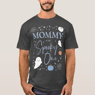 Camiseta Mamãe das mulheres do menino assustador do primeir