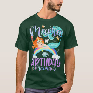 Camiseta Mamãe Das Raparigas De Aniversário Da Família Mági