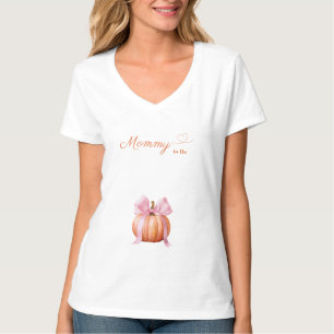 Camiseta Mamãe de abóbora rosa do Arco a ser