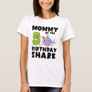 Camiseta Mamãe De Aniversário De 5 Anos De idade