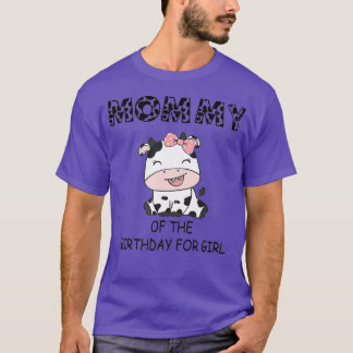 Camiseta Mamãe de aniversário para Fazenda de vaca de prime