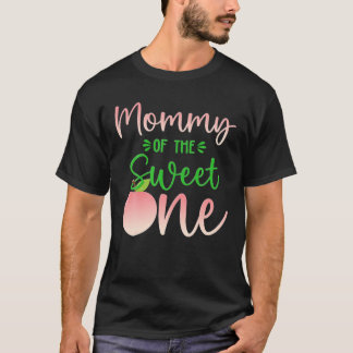 Camiseta Mamãe De Aniversário Um Pêssego 1Rua Fruta De Verã