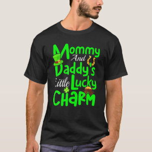 Camiseta mamãe De Dia de São Patrício E Pai De Pequena S
