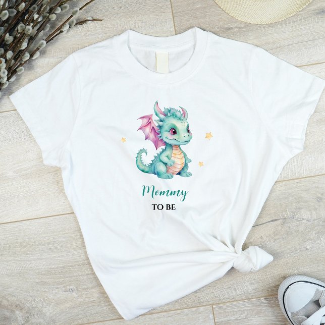 Camiseta Mamãe De Dragão De Bebê Bonito A Ser (Criador carregado)