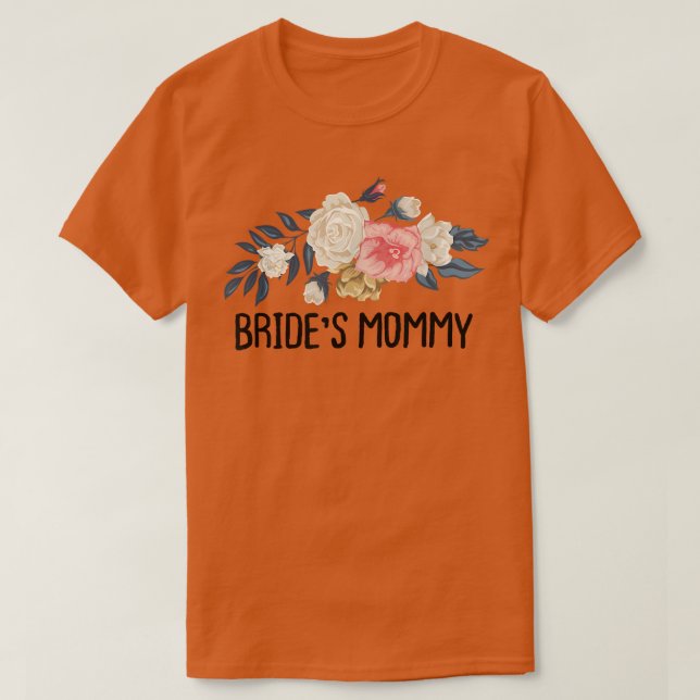 Camiseta Mamãe de Floral Funny Bride (Frente do Design)