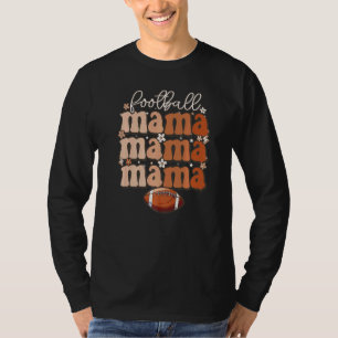 Camiseta Mamãe de futebol fofa retrô descolada mãe de futeb