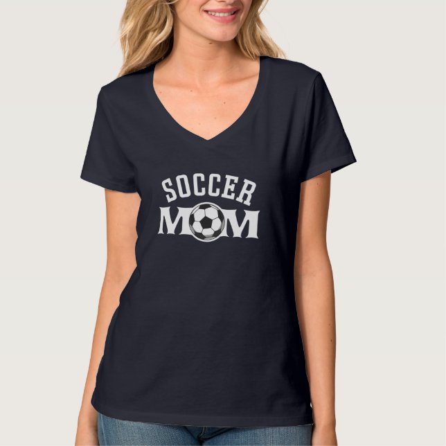 Camiseta Mamãe de futebol - Mãe de futebol (Frente)